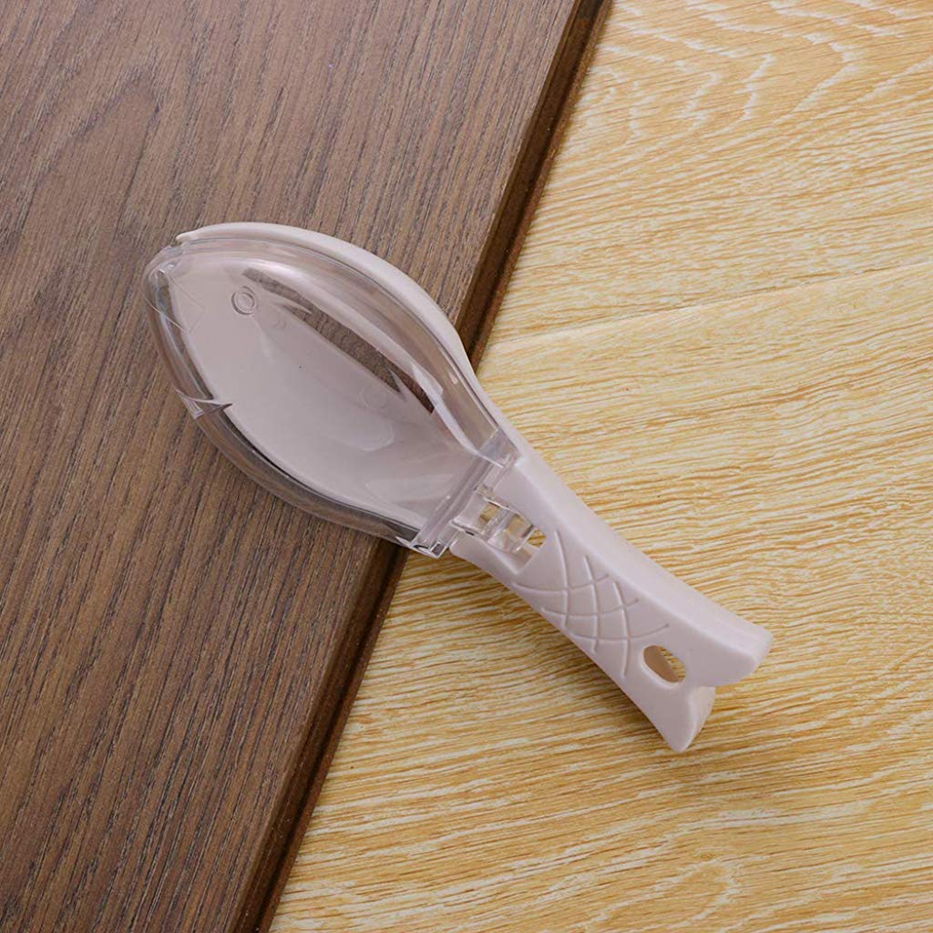 Durable fish scale scraper and skin peeler for efficient kitchen prep. Durable fish scale scraper and skin peeler for efficient kitchen prep.